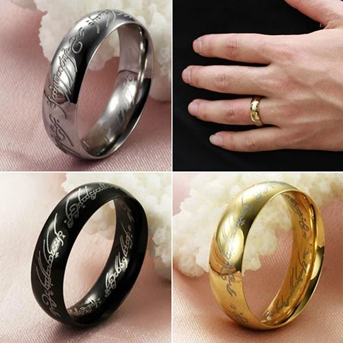 

Men's Women's 316 Stainless Steel Scripture Ring Proposal Wedding Love Jewelry