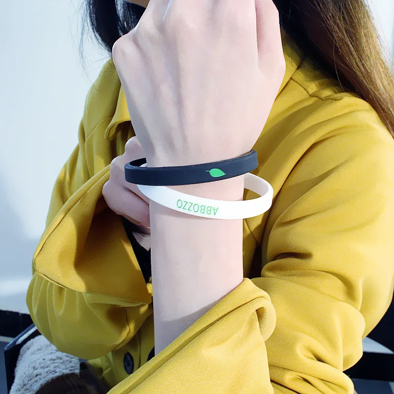 Silicone Wristband Energy Bracelet Armband Letter Cuff For Outdoor Basketball Couple