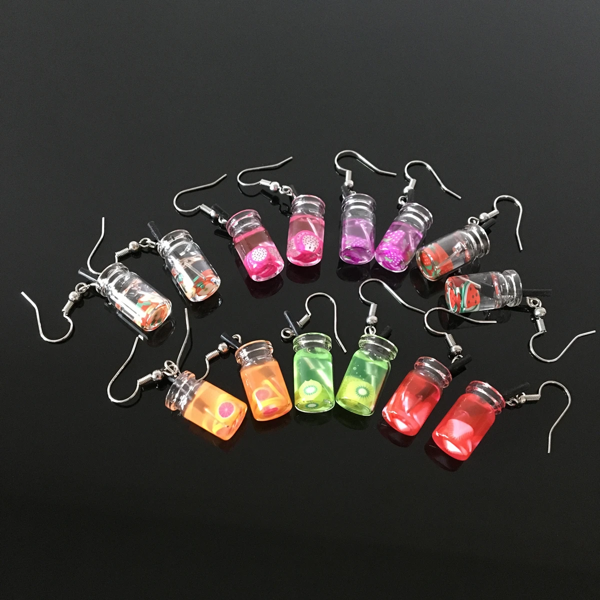

Unique Exquisite Taste Summer Juice Cup Drink Earrings Personality Gifts Jewelry Creative Ladies Fashion Funny Earrings Aretes