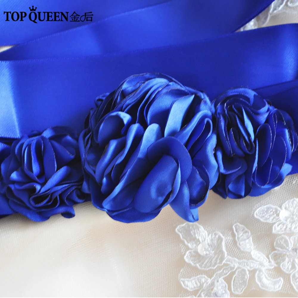 TOPQUEEN S226 Для женщин пояс-кушак Свадебные туфли невесты цветок пояса аксессуары для свадьбы Вечеринка Свадебное платье