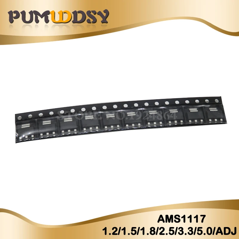 

50PCS AMS1117 AMS1117-3.3V AMS1117-ADJ AMS1117-1.8 AMS1117-1.2 AMS1117-5.0 AMS1117-2.5 AMS1117-3.3 AMS1117-5.0 AMS1117-1.5 SOT