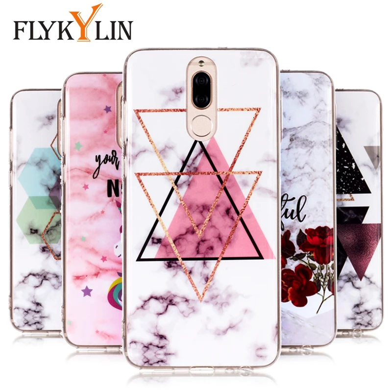 

FLYKYLIN Marble Phone Case For Huawei Mate 20 Pro Cases For Huawei Mate 10 9 Lite RS Back Cover Soft TPU Silicone Cartoon Coque