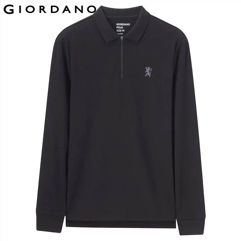 Giordano мужская водолазка с длинными рукавами и вышивкой льва на груди данная