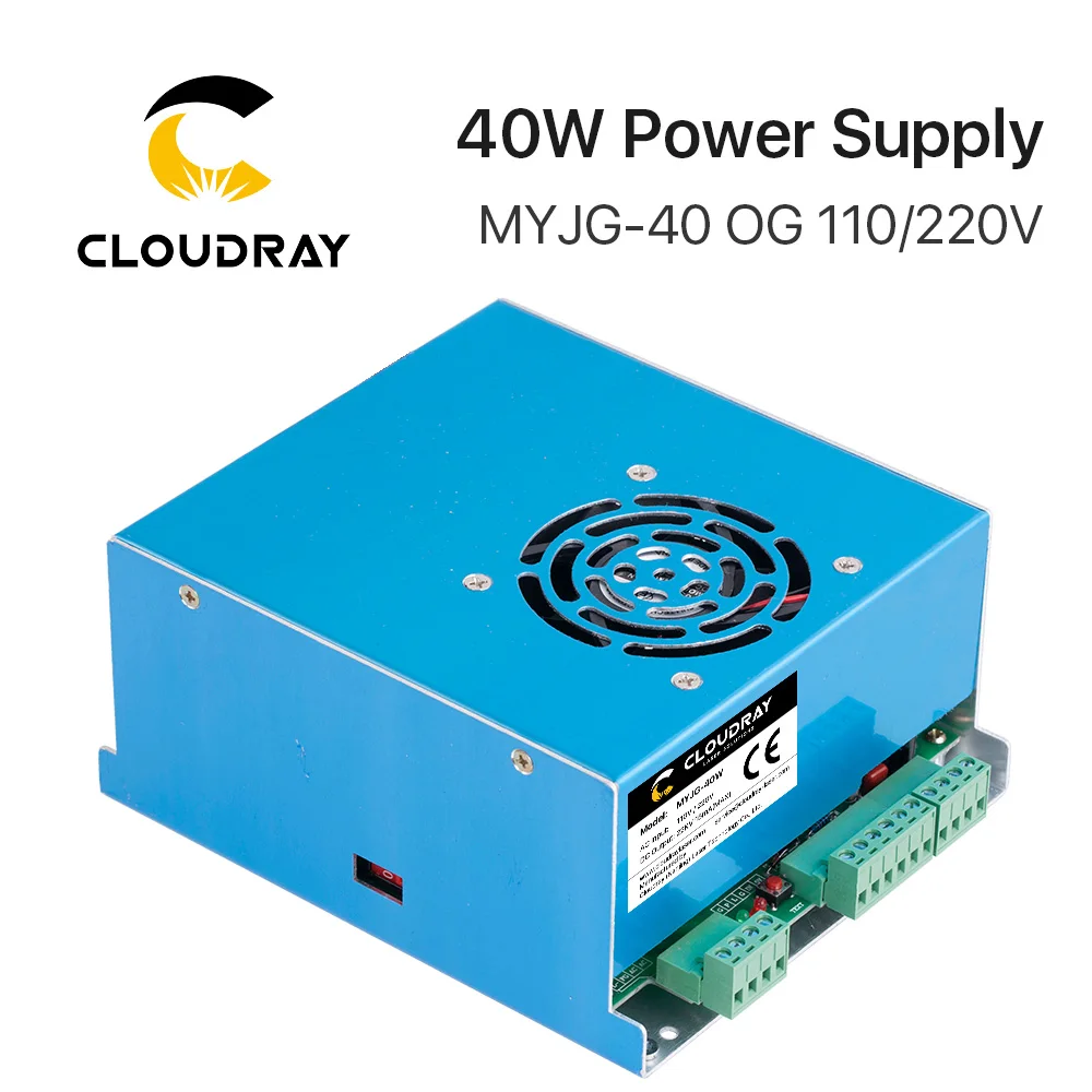 Cloudray 50W CO2 Laser Power Supply for CO2 Laser Engraving Cutting Machine MYJG-50 Cloudray 50W CO2 Laser Power Supply for CO2 Laser Engraving Cutting Machine MYJG-50