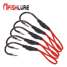 5 шт./лот металлические Литые крючки высокоуглеродистой Сталь рыболовный крючок 1/0 2/0 3/0 5/0 ОЭАП морские рыболовные крючки для привести джиг рыболовные снасти Pesca