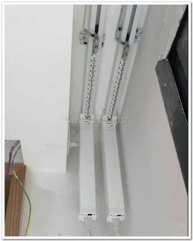 Brand New SILENT motorized Double curtain track, smart home used