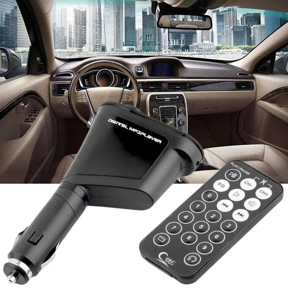 

Car MP3 Player Wireless Handsfree Car Kit MP3 Player modulator Car stereoFM transmit Radio Adapter USB SD MMC Car charger