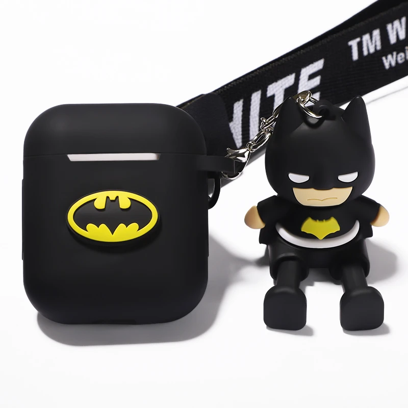 Чехол с изображением Бэтмена для AirPods, чехол, аксессуары для наушников, силиконовый чехол для Airpods Box