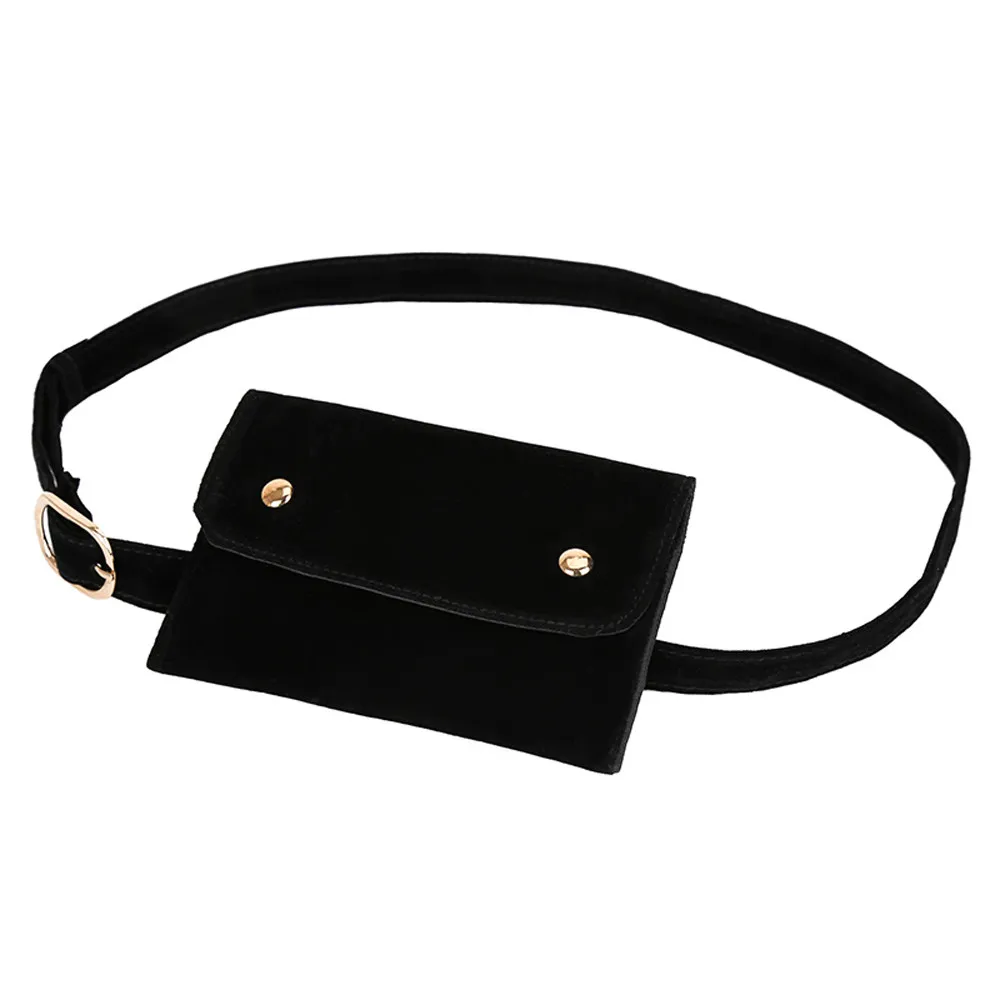 

Woman Bag Fashion Pure Color Square Flock Messenger Chest Waist fanny pack for women bolso de cintura mujer 2019 nerka saszetka