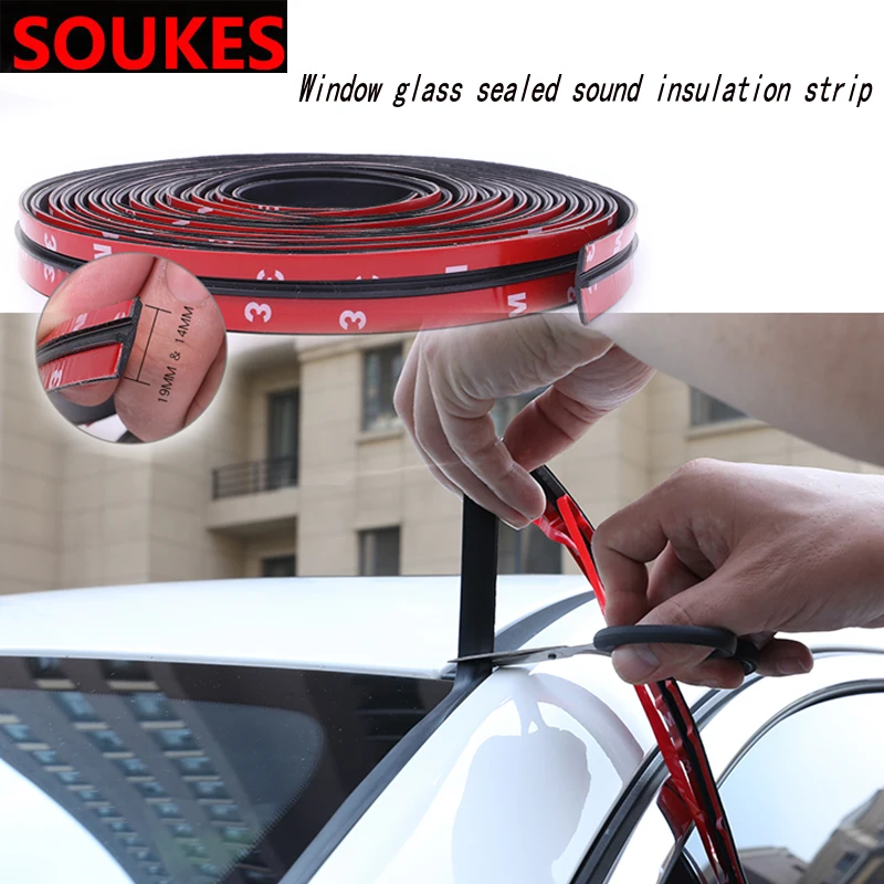 

Car Windshield Edges Gap Rubber Sound Seal Strip Sticker For Audi A3 A4 B8 B6 A6 C6 A5 B7 Q5 C5 8P Q7 TT C7 8V A1 Q3 S3 A7 B9 A8