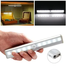 ICOCO TDL-7120 10LED IR Infrared Motion Detector Cabinet Lamp Wireless Sensor Lighting Closet Night Battery Lamp Wardrobe Light