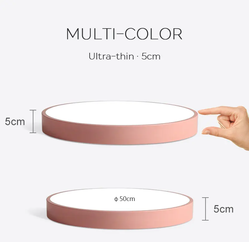 Modern Minimalist Ultra-thin 5CM LED Ceiling Lamp Multicolor Art LED Ceiling Light for Living Room Children's Room Coffee Shop (6)