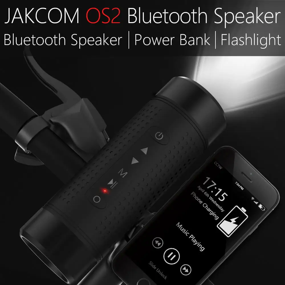  Jakcom OS2 Outdoor Bluetooth Speaker 5200mAh Universal Power Bank mini bike Lumens handlebar front 