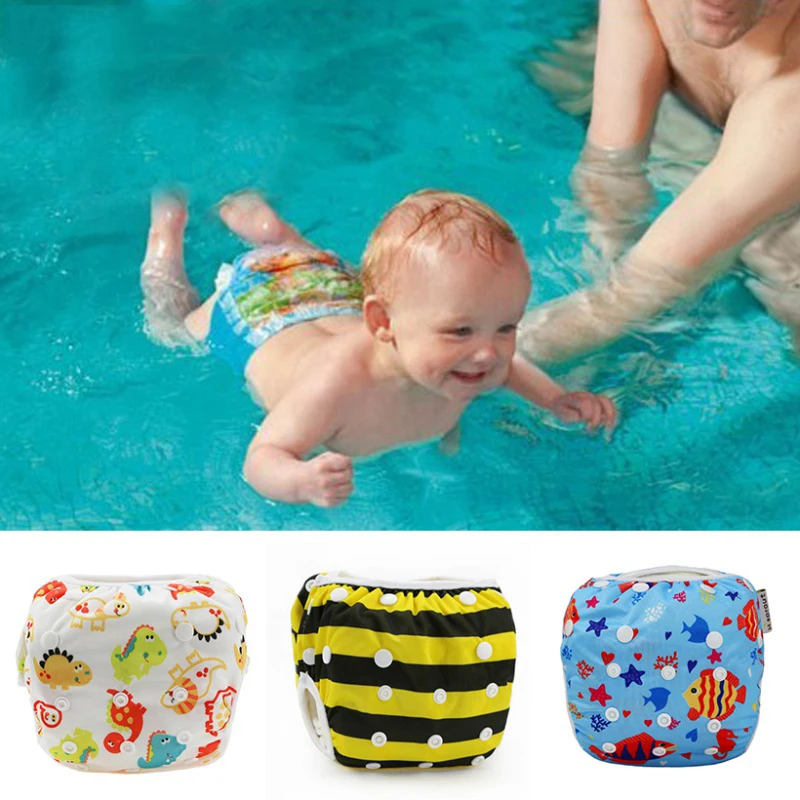 Unisex One Size Waterproof Adjustable Swim Diaper Pool Pant 1040 Lbs