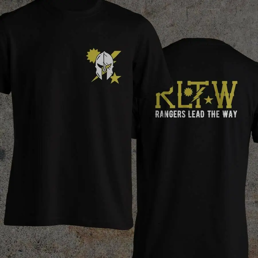 

2019 Funny Double Side 75Th Ranger Dui Spartan Rltw Ultra Cotton T-Shirt S-3Xl Unisex Tee