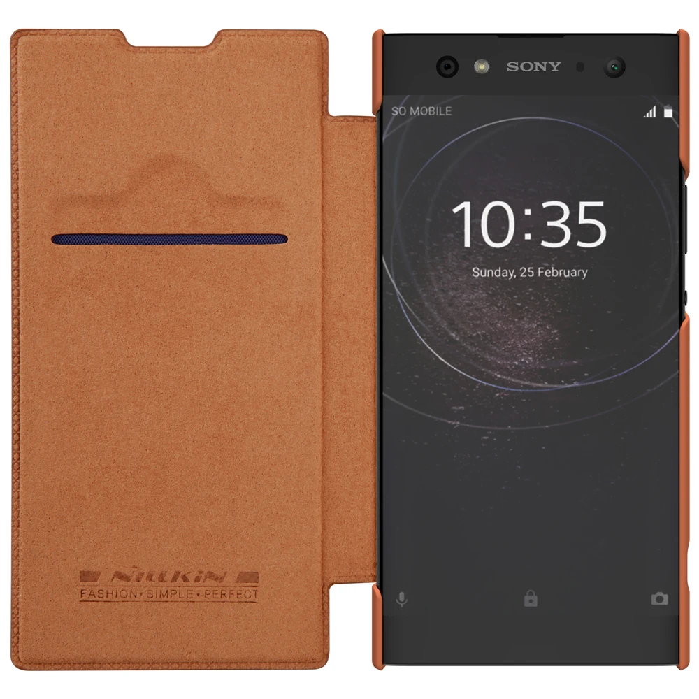 Оригинальный Nillkin для Sony Xperia XA 2 ультра Quick Circle чехол Ультра Флип кожаный сна