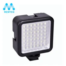 MEMTEQ Фирменная Новинка фотовспышка Mini Pro LED-49 видео свет 49 светодиодная вспышка для DSLR камеры видеокамеры DVR DV камера свет черный