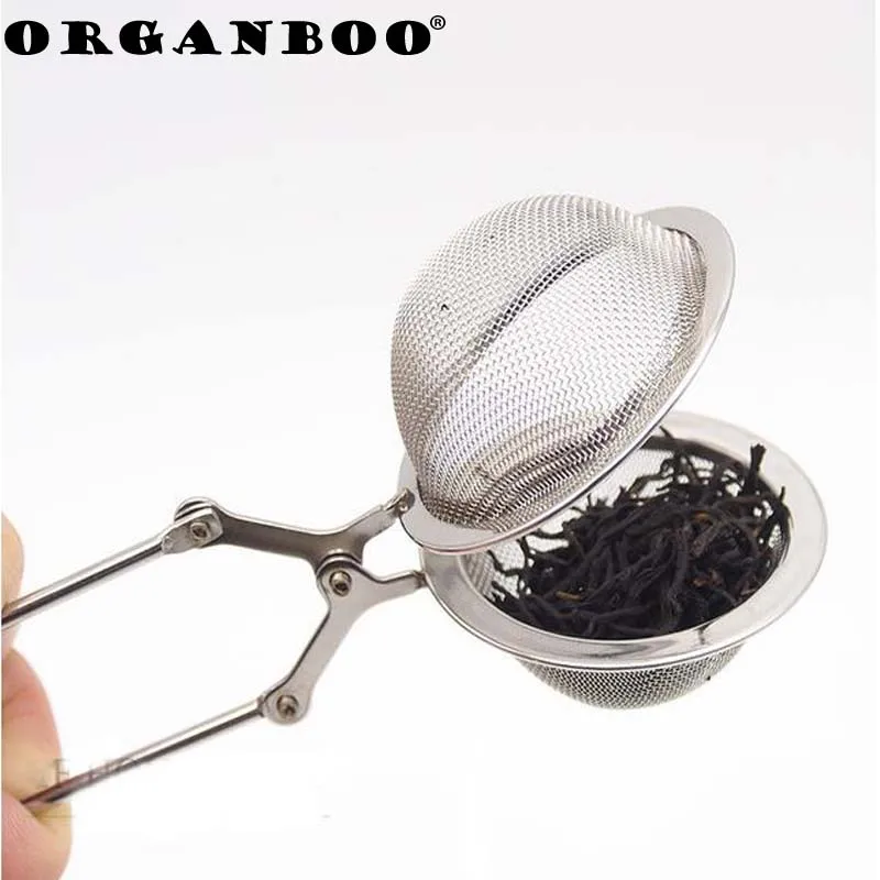 

ORGANBOO 1PC Stainless Steel Tea Infuser Chain Handle Tea Filter Seasoning Filter Ball Diameter 4.5cm