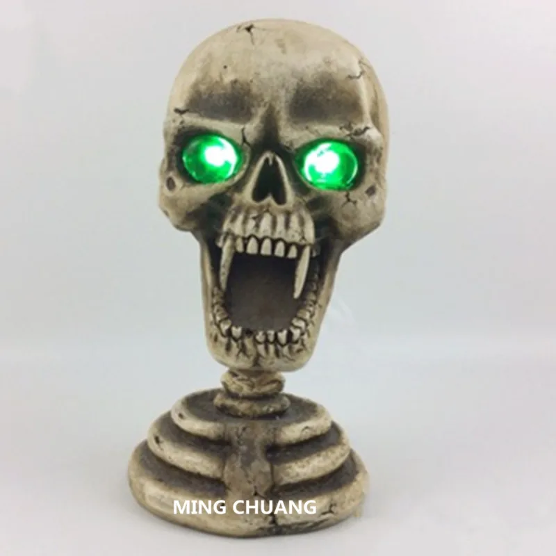 

The Nightmare Before Christmas Statue Jack Skellington Bust Clown Kull With LED Light GK Action Figure Toy BOX 30CM J581