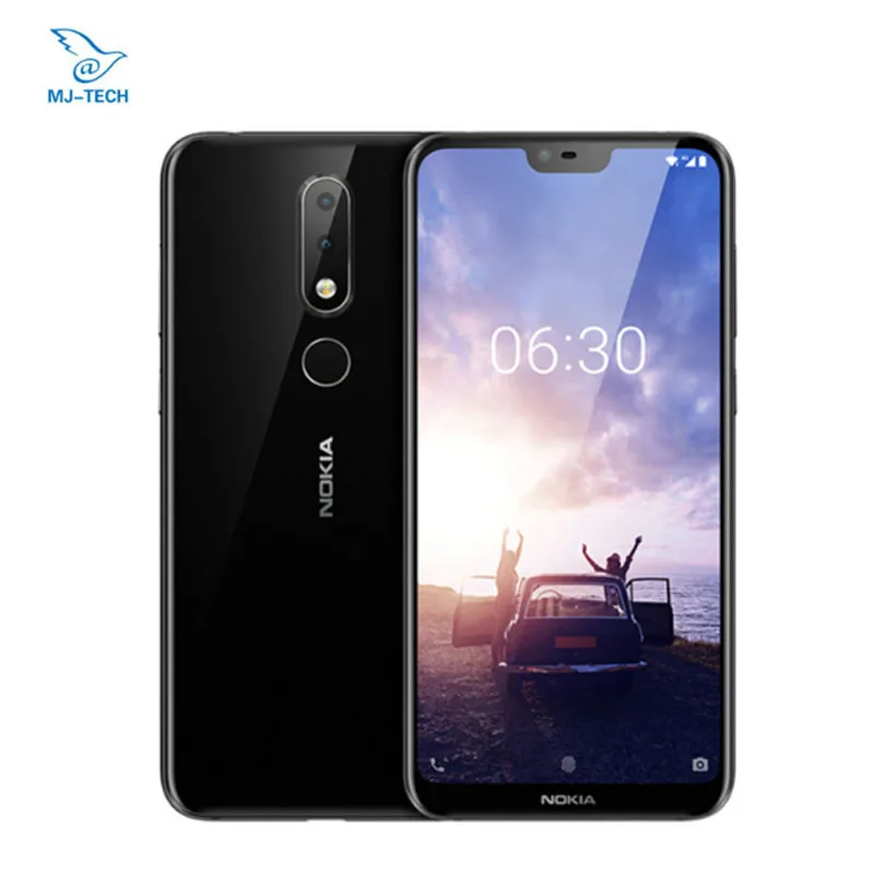 Мобильный телефон Nokia X6 с глобальной ПЗУ, 6 ГБ, 64 ГБ, 5,8 дюйма, 18:9 FHD, Восьмиядерный процессор Snapdragon 636, 3060 мАч, Мп+ Мп камера, отпечаток пальца