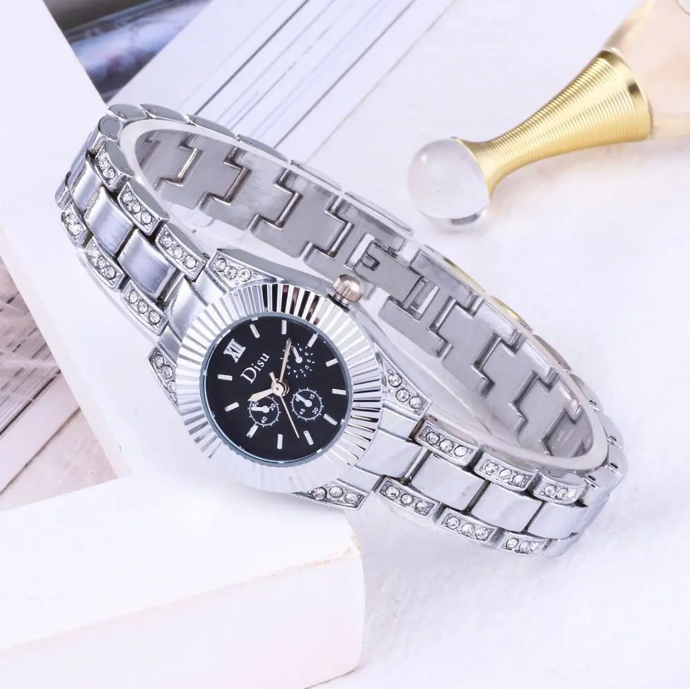 Reloj mujer, новинка, популярные модные часы для женщин, роскошный бренд, браслет из нержавеющей стали, часы для девушек, кварцевые часы