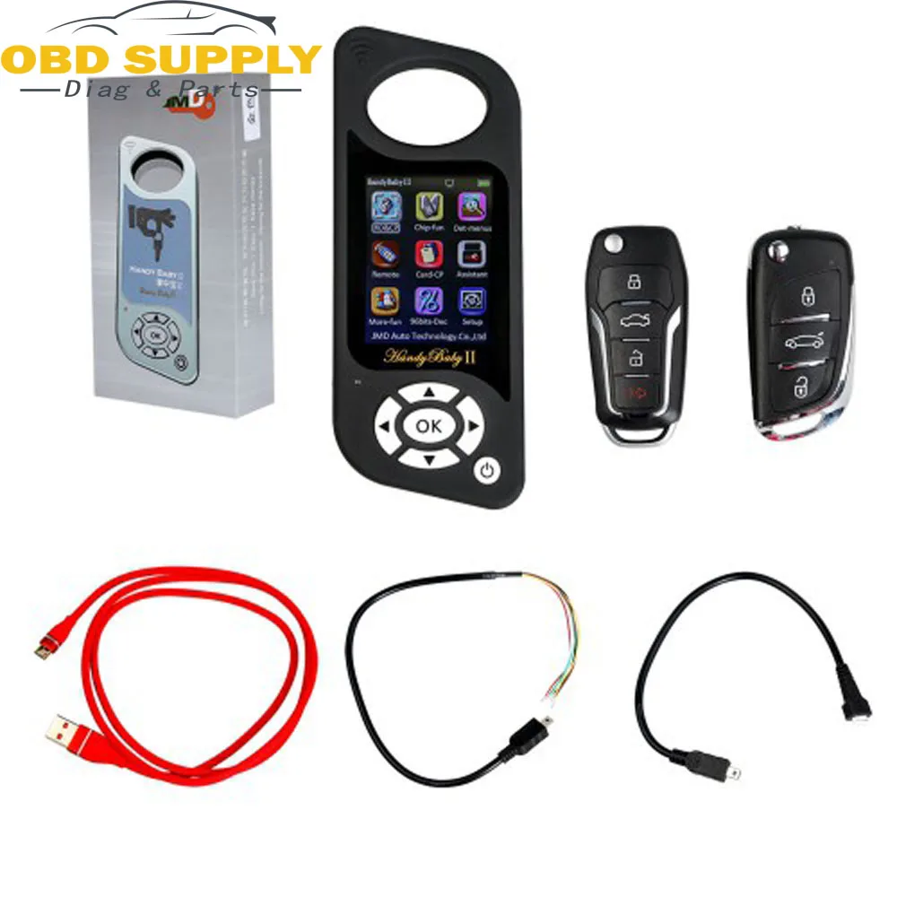 

Hotsale JMD Handy Baby II Auto Key Tool for 4D/46/48/G Chips Programmer Handy Baby 2 English/Spanish+G and 96bit 48 function