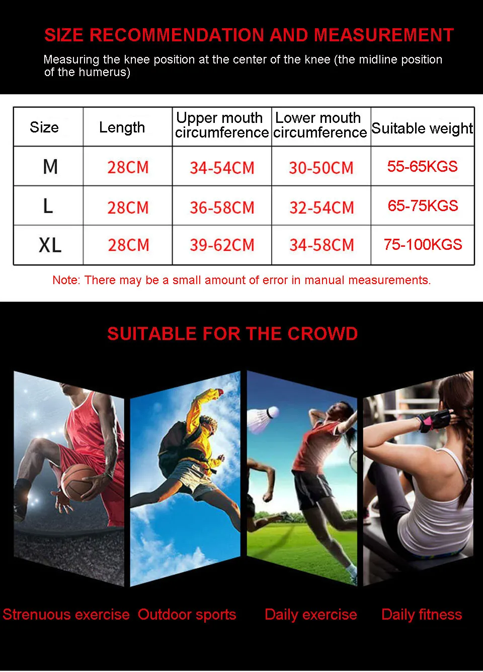 1Pc Nylon Elastic Sports Knee Pads Breathable Knee Support Brace Running Fitness Hiking Cycling Protector silicone pad