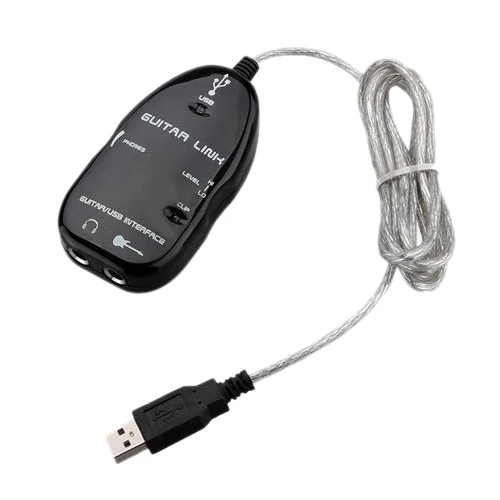 Ceny 10X hurtownie gitara kabel Audio interfejs USB Link adapter do kabla dla MAC PC nagrywania akcesoria dla graczy