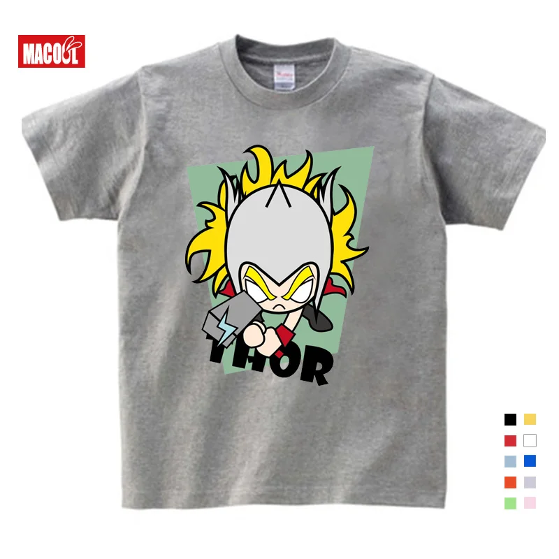 2019 Boy TShirt Superman Batman Captain America The Flash Marvel Movie Men Cosplay Girls T-Shirts Gifts for Children's Birthday