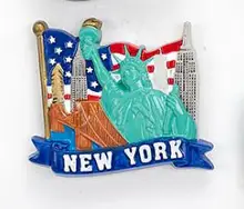 New York, the Statue of Liberty travel souvenir refrigerator stickers the new york quarterly number 46