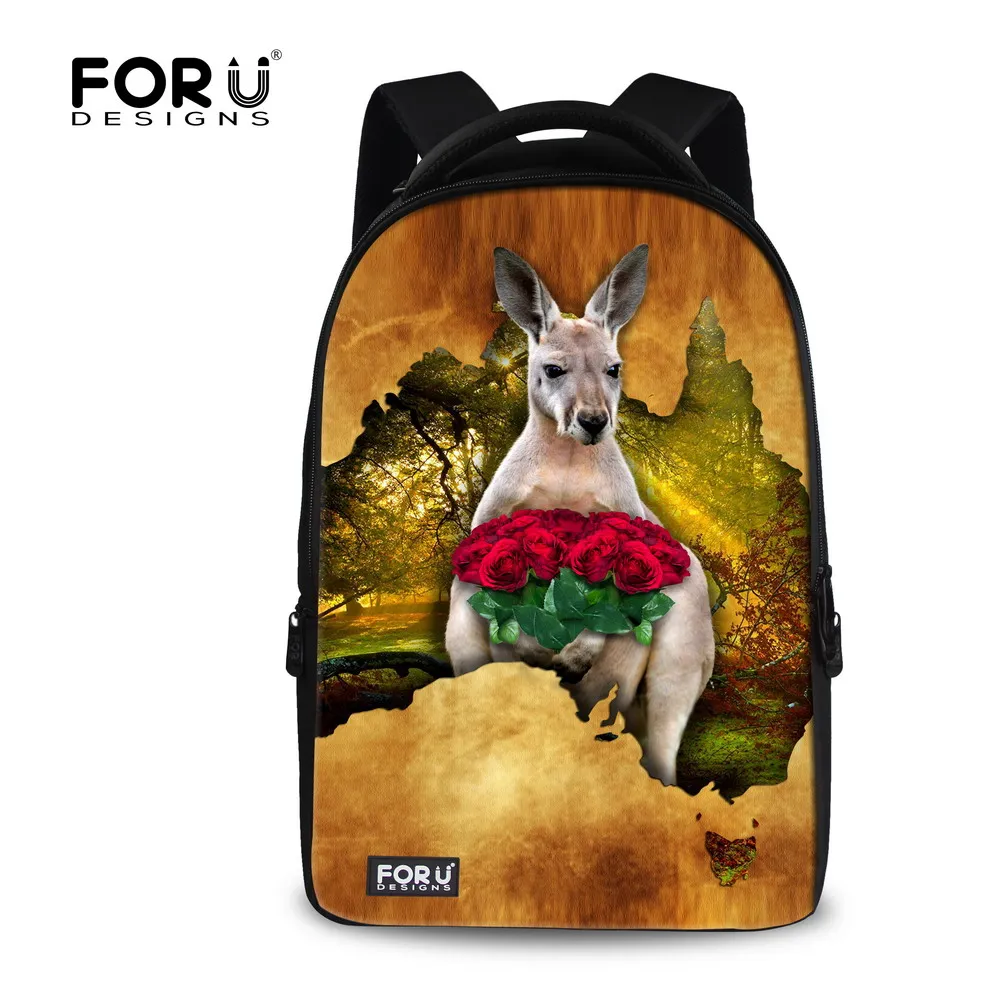 

Cute 17 inch Girls Laptop Backpack 3D Animal Koala Kangaroo Printing Women's Backpack Casual Children School Bookbag Rusksack