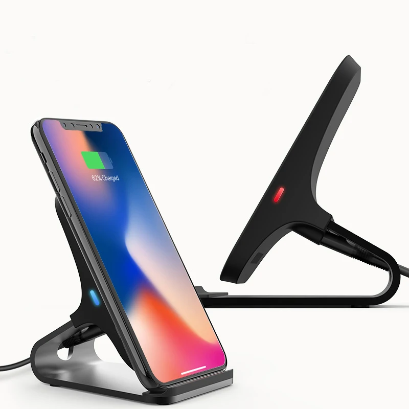 AERB Qi Беспроводной Зарядное устройство для iPhone 8 X samsung S9 S8 S7 S6 края Примечание