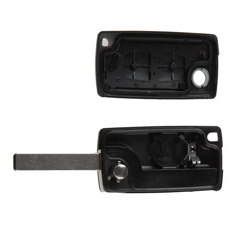 

New Flip Remote 2 Button Key Shell Case Blade Fob Replacement For PEUGEOT 207
