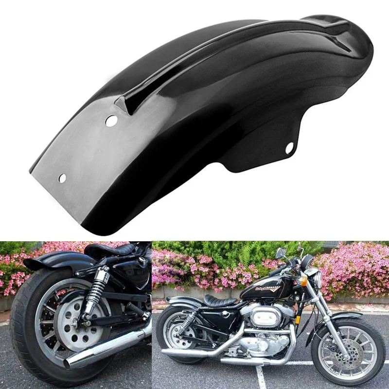 

New Black Rear Fender Mudguard For Harley Sportster Bobber Chopper Cafe Racer 1994-2003