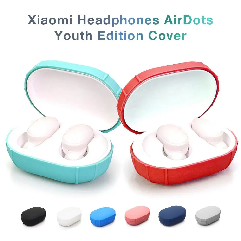 

Colorful Charging Box Cover Bag Protective Cover For Redmi Airdots Protection Silicone Cover For Xiaomi Redmi Airdots