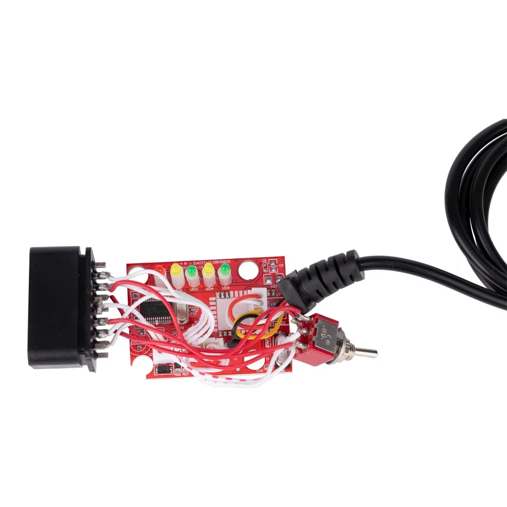 Чип ELM327 USB V1.5 с переключателем CH340 + 25K80 модифицированный для Ford ELMconfig Forscan