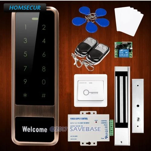 

HOMSECUR Waterproof Anti-Vandal 13.56Mhz IC Metal Access Control System with Touch Keypad