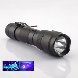 395nm УФ светодиодный фонарик УФ ультра-фиолетовый linternas flash torch light лампа ультрафиолетового Подсветка для денег случае обнаружения