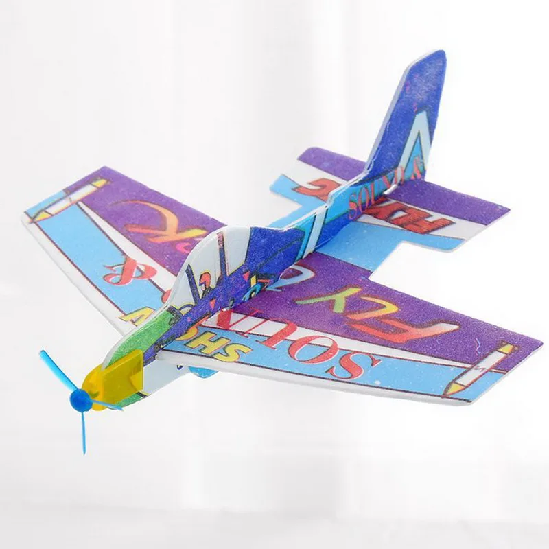 

Aircraft Flying Glider Toy Planes Airplane Made of foam Plast Party Bag Fillers Children Kids Toys Game DIY Hand Throw