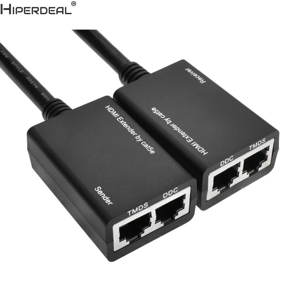 HIPERDEAL HDMI по RJ45 CAT5e CAT6 LAN Ethernet балун расширитель ретранслятор до 100ft1080P Oct30 HW|extender