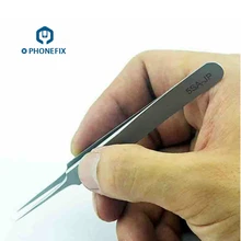 PHONEFIX высокое качество Нержавеющая сталь Пинцет остроконечный Пинцет ремонт ручные инструменты для Мобильный телефон PCB ремонт