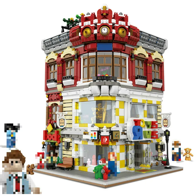 

01006 5491pcs City Series The Toy and Bookstore Set Compatible With Toys 15001 Building Blocks Bricks Kids birthday gift