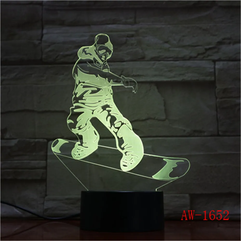MJ Michael Jackson Sign 3D illusion Lights Table Desk Lamp 7 Color Acrylic USB led Children's Room Decor Night light AW-1657