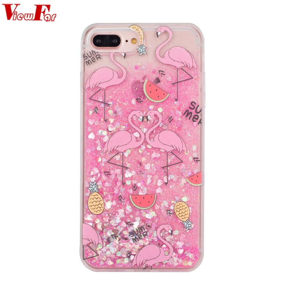 Liquid Sand Case For Apple iphone 6 7 8 10 Plus X XR XS Max Unicorn 7plus 8plus XsMax Cover Star Pineapple Glitter Hard PC Cases |