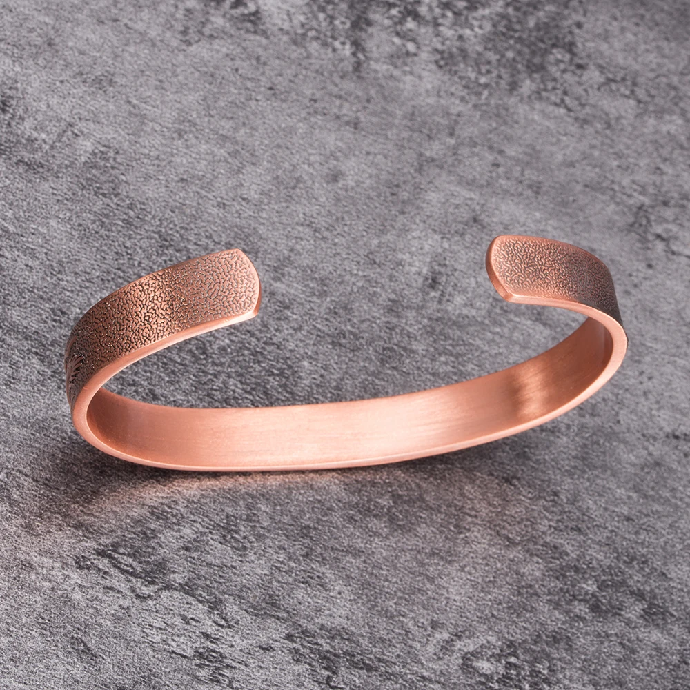 Vinterly Copper Bracelets Male Lucky Dragon and Phoenix Adjustable Cuff Bangles Health Energy Magnetic Jewelry for Men Women 3