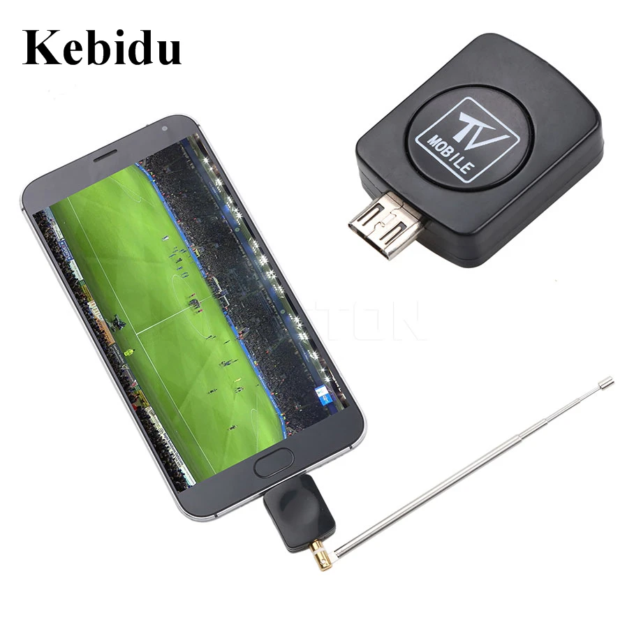 

Kebidu TV receiver Dongle Antenna Mini Micro USB DVB-T Tuner DVB T HD Digital Mobile TV HDTV Satellite Receiver for Android
