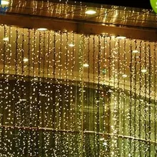 1000 светодиодный s 10 м* 3 м занавески гирлянды садовые лампы новогодний Рождественский Сосулька Светодиодный свет Рождественские украшения для свадебной вечеринки