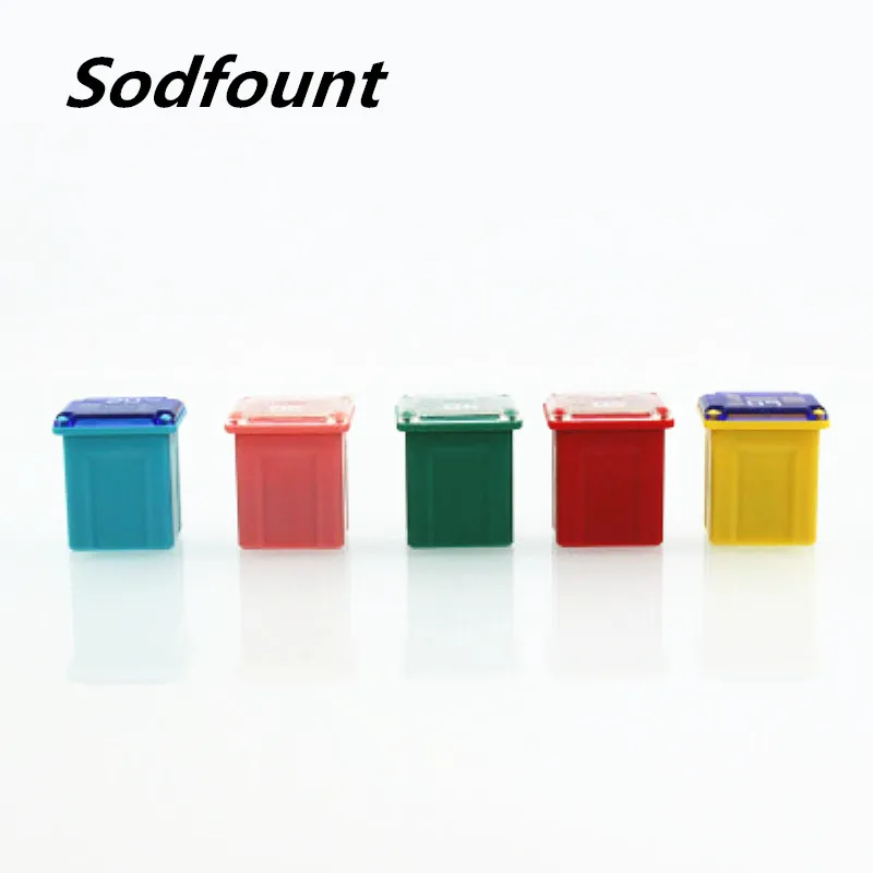 

10 Pcs PEC Fuse Box LPJ Automotive Original Rectangle Fuse 20A 30A 40A 50A 60A For Hyundai Verna KIA Toyota Honda ROEWE 350