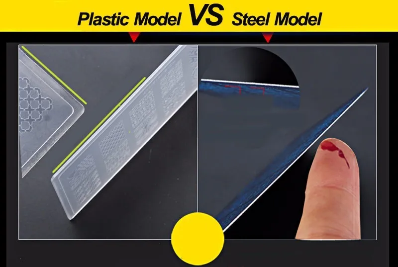 8 шт./лот пластиковый шаблон для штамповки ногтей цветок животное Геометрическая пластина для стемпинга для нейл-арта для маникюра трафарет Инструменты 5,8 см