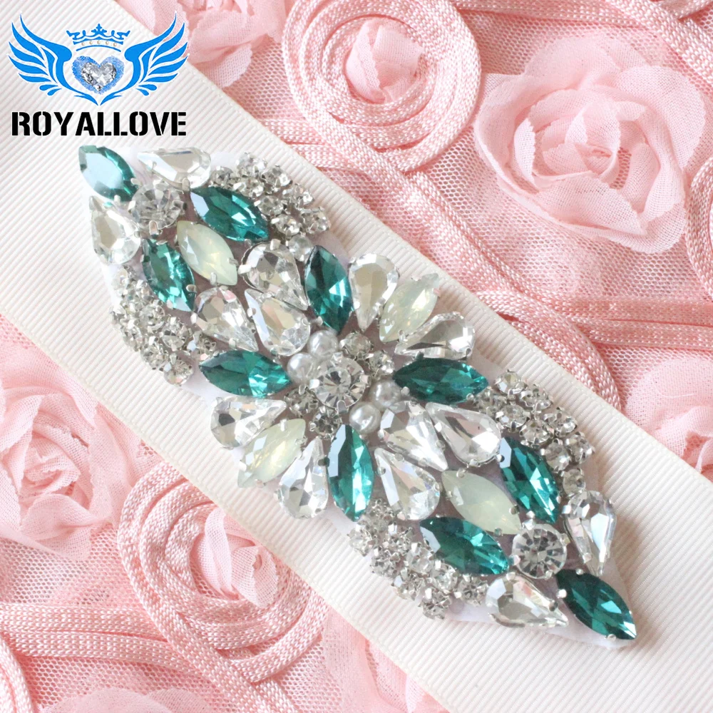 Luxury Rhinestone Costume Dress Applique Beaded Dancing Bridal Hair Dress 1 PC